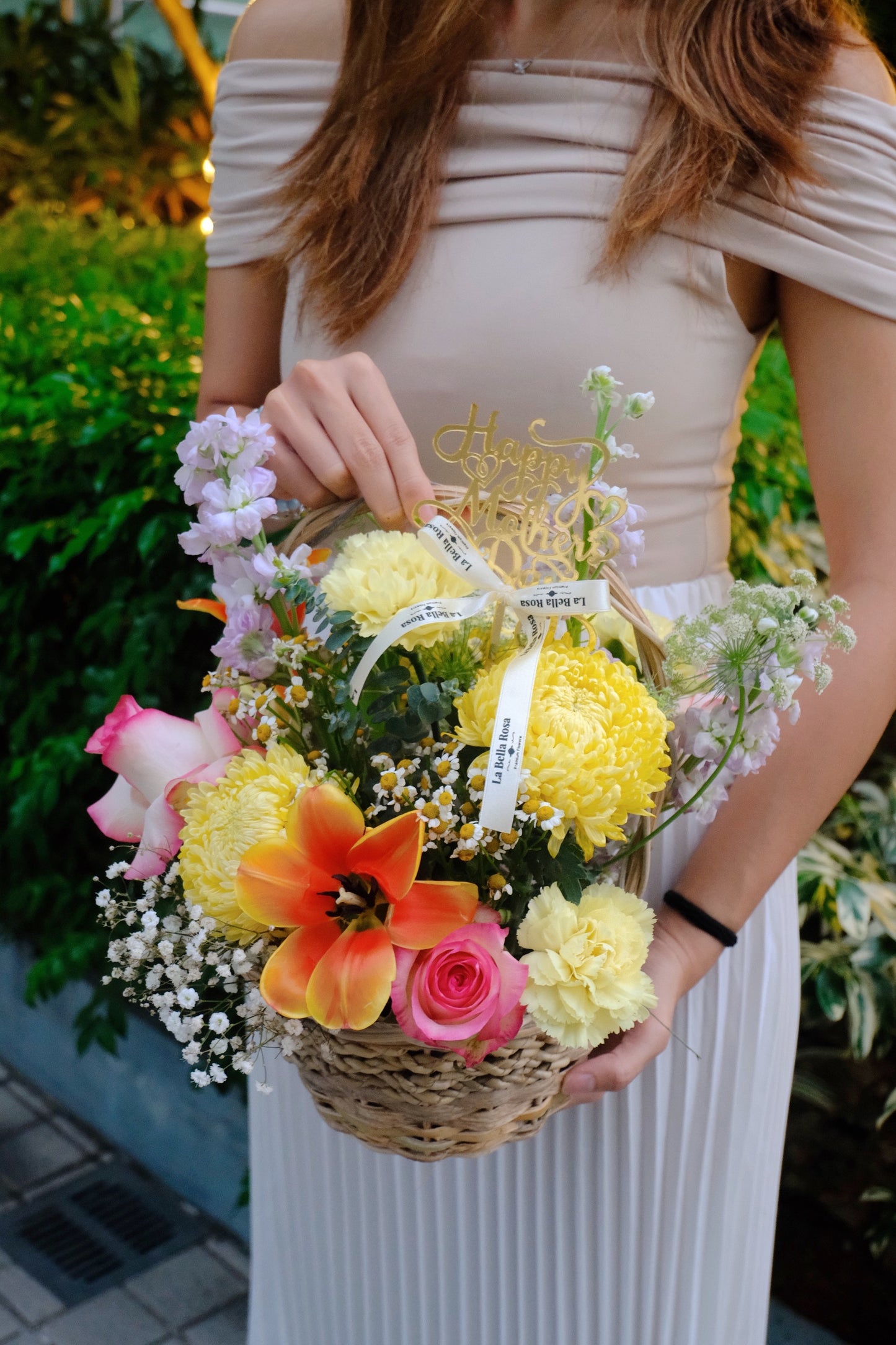 Summer Haze Flower Basket