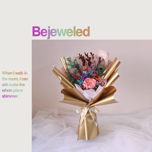 Bejeweled Dried Flower Bouquet