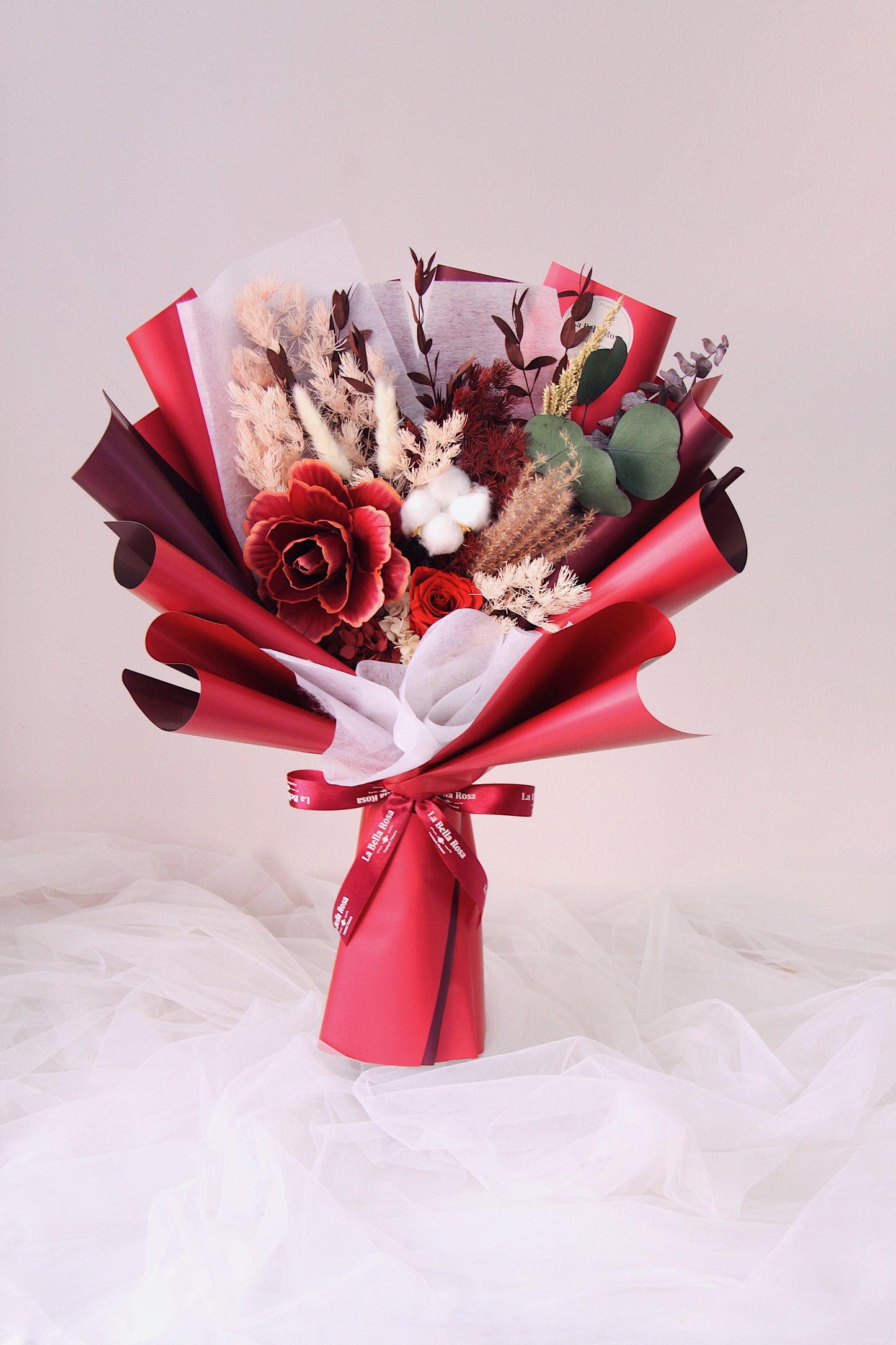 Maroon Dried Flower Bouquet