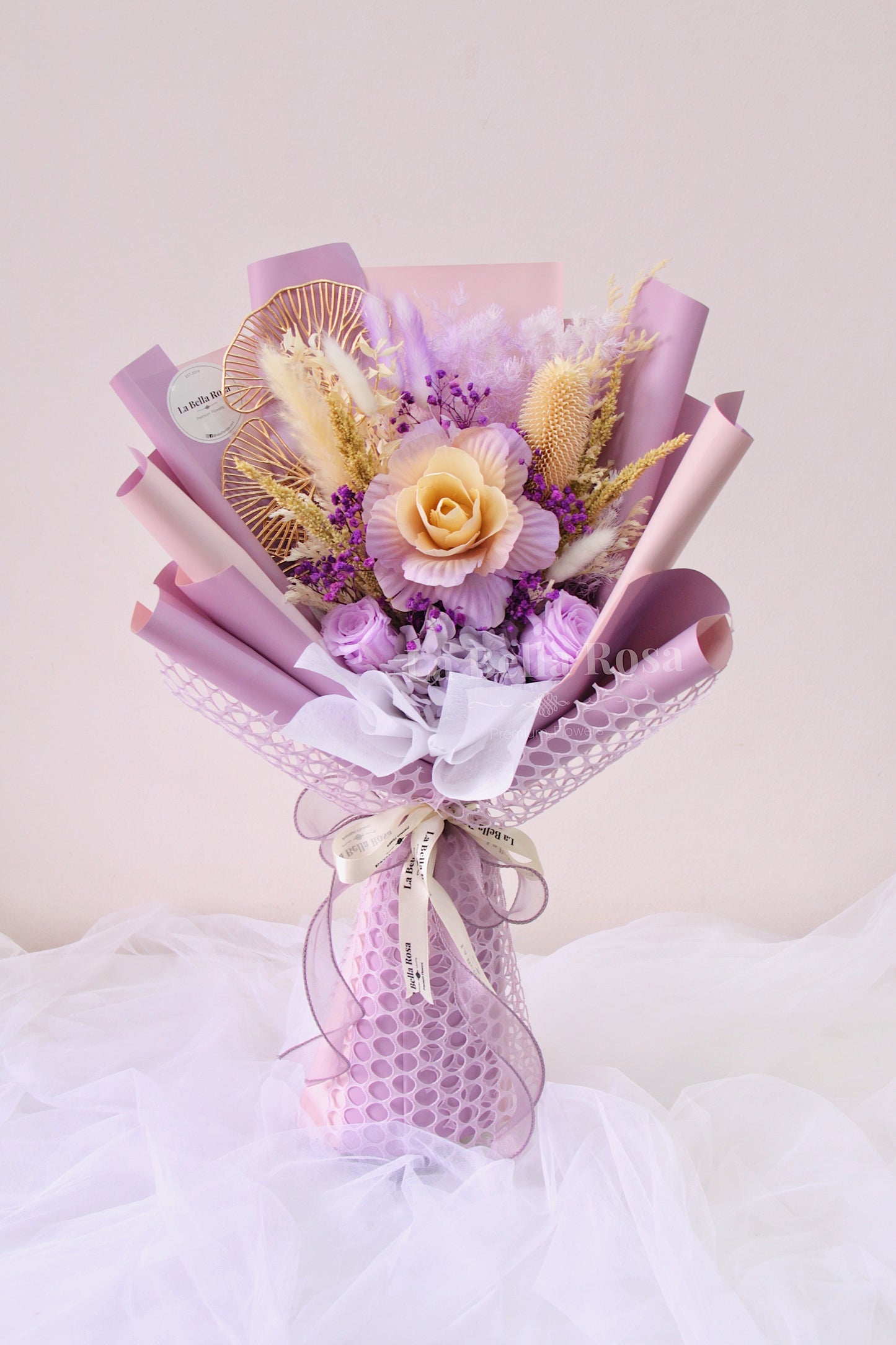 Lilac Dried Flower Bouquet