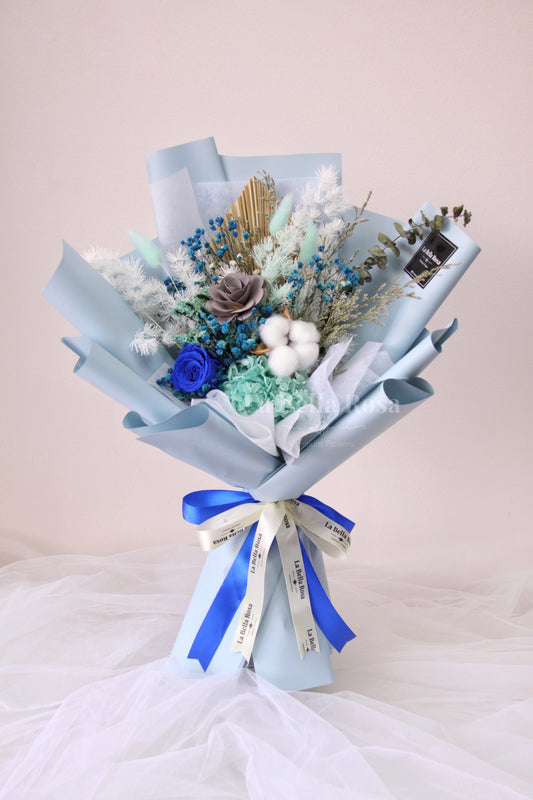 Cobalt Dried Flower Bouquet