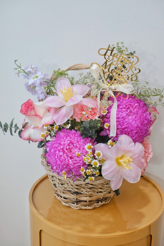 Spring Haze Flower Basket