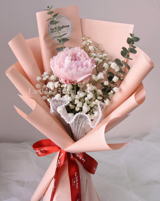 Peony Single Stem Bouquet