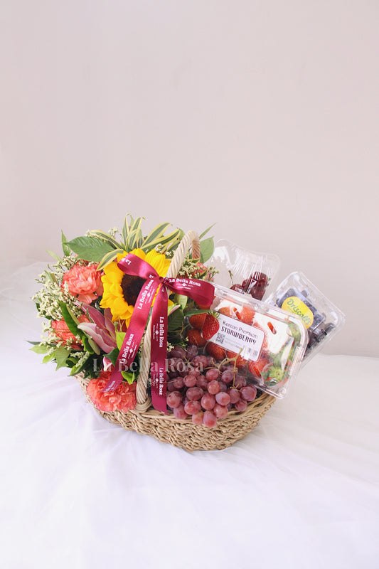 Fruits & Bloom Basket