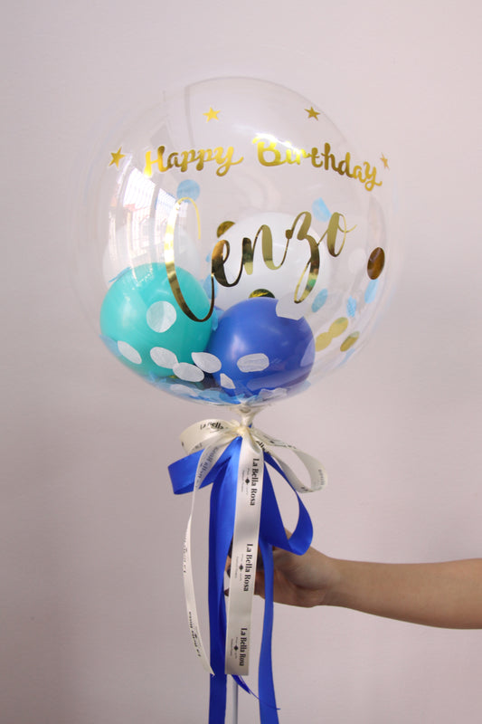 ADD ON: Bubble Balloon 18" with Mini Balloons